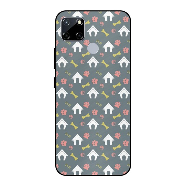 Dog Pattern Metal Back Case for Realme Narzo 30A