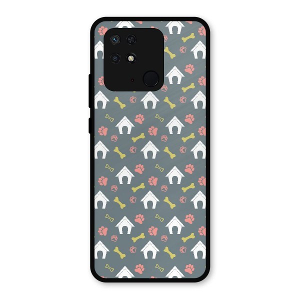 Dog Pattern Metal Back Case for Redmi 10 Power