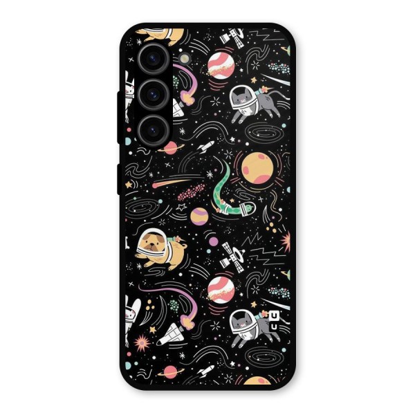 Dog Planetarium Metal Back Case for Galaxy S23