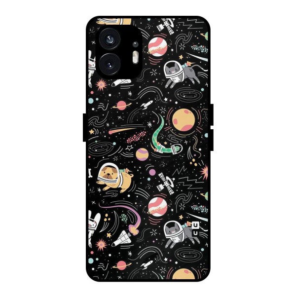 Dog Planetarium Metal Back Case for Nothing Phone 2