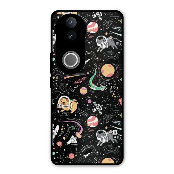 Dog Planetarium Metal Back Case for Vivo V50e