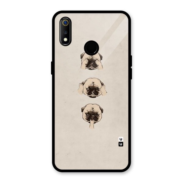 Doggo Moods Glass Back Case for Realme 3