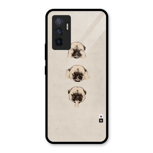 Doggo Moods Glass Back Case for Vivo V23e
