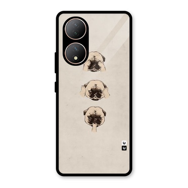 Doggo Moods Glass Back Case for Vivo Y100A