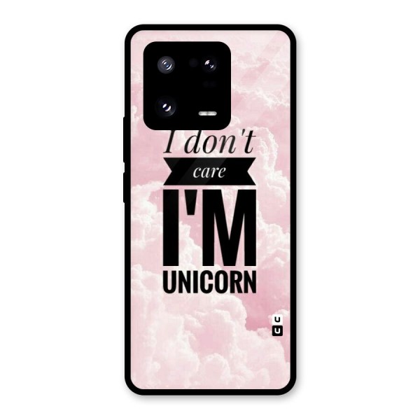 Dont Care Unicorn Glass Back Case for Xiaomi 13 Pro