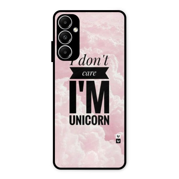 Dont Care Unicorn Metal Back Case for Galaxy A05s