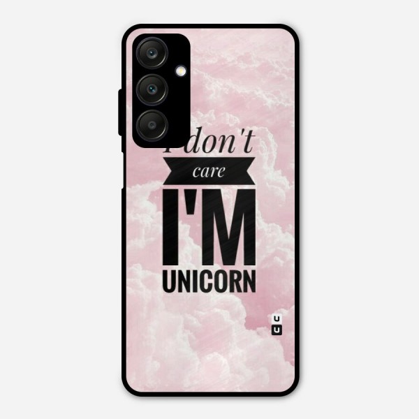 Dont Care Unicorn Metal Back Case for Galaxy A25 5G