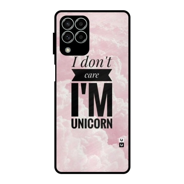 Dont Care Unicorn Metal Back Case for Galaxy M33