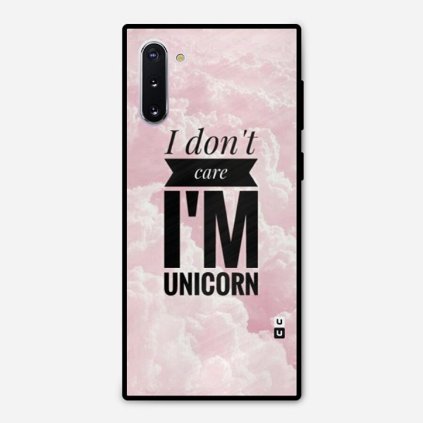Dont Care Unicorn Metal Back Case for Galaxy Note 10
