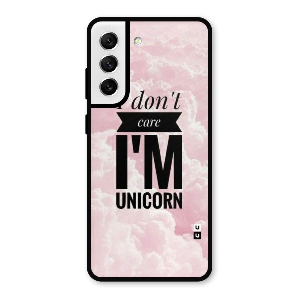 Dont Care Unicorn Metal Back Case for Galaxy S21 FE 5G