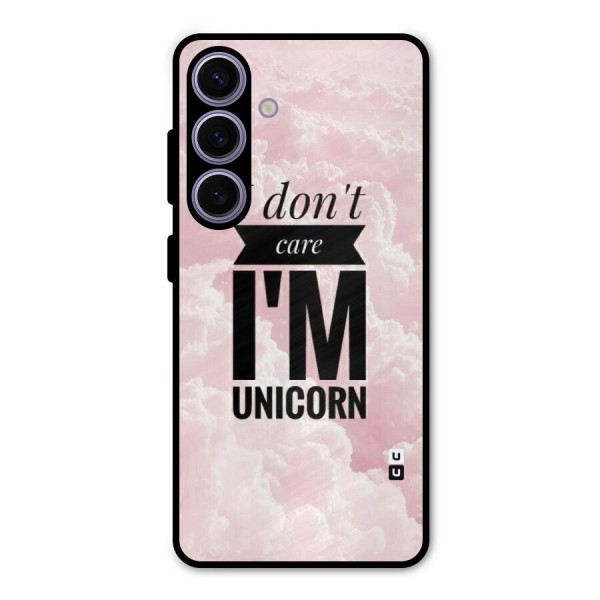 Dont Care Unicorn Metal Back Case for Galaxy S24