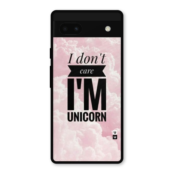 Dont Care Unicorn Metal Back Case for Google Pixel 6a