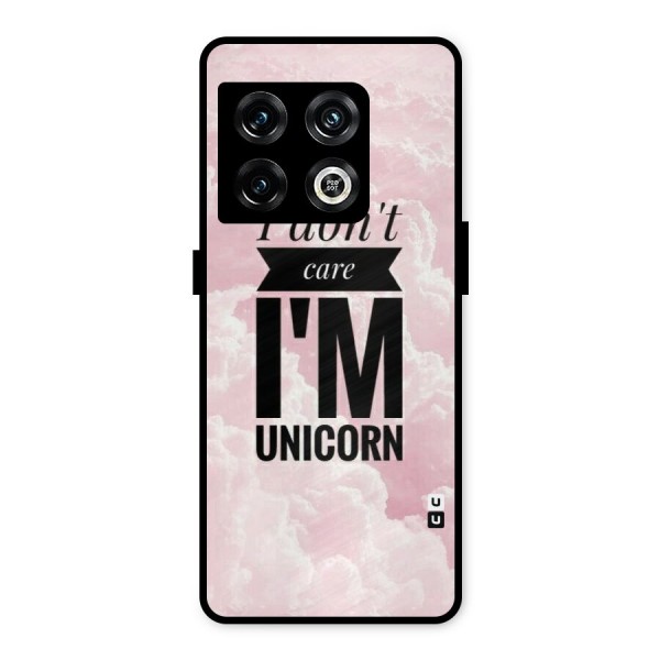 Dont Care Unicorn Metal Back Case for OnePlus 10 Pro 5G