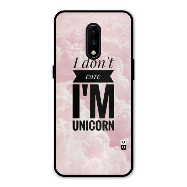Dont Care Unicorn Metal Back Case for OnePlus 7