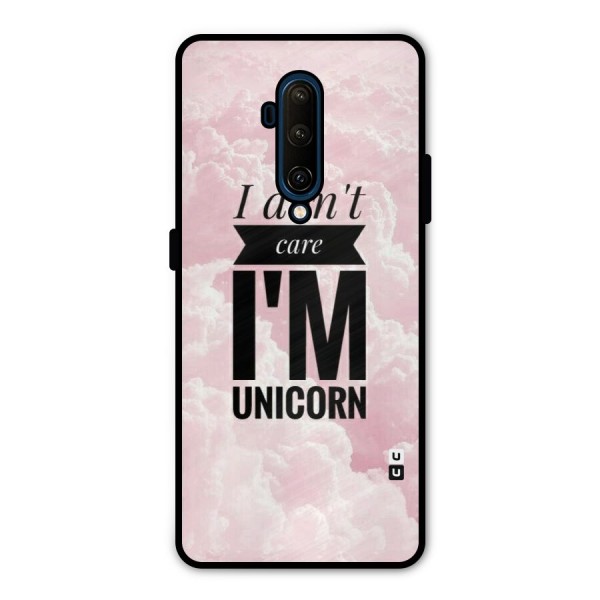 Dont Care Unicorn Metal Back Case for OnePlus 7T Pro