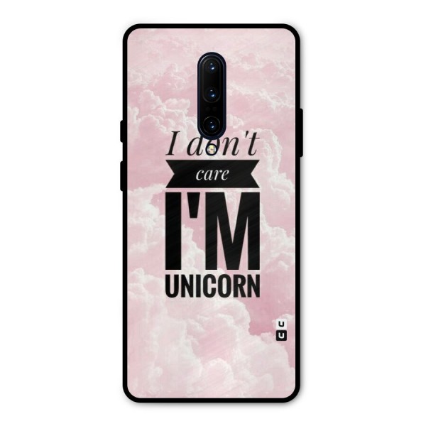 Dont Care Unicorn Metal Back Case for OnePlus 7 Pro