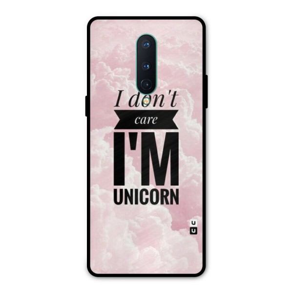 Dont Care Unicorn Metal Back Case for OnePlus 8