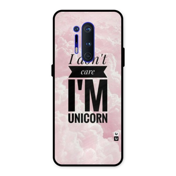 Dont Care Unicorn Metal Back Case for OnePlus 8 Pro
