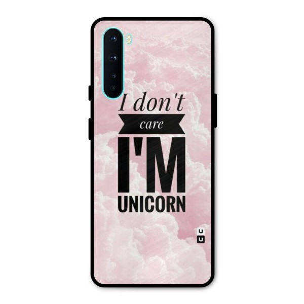 Dont Care Unicorn Metal Back Case for OnePlus Nord