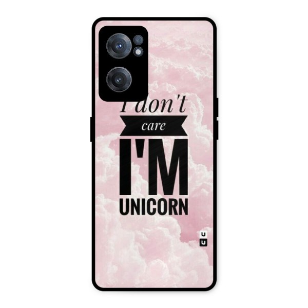 Dont Care Unicorn Metal Back Case for OnePlus Nord CE 2 5G