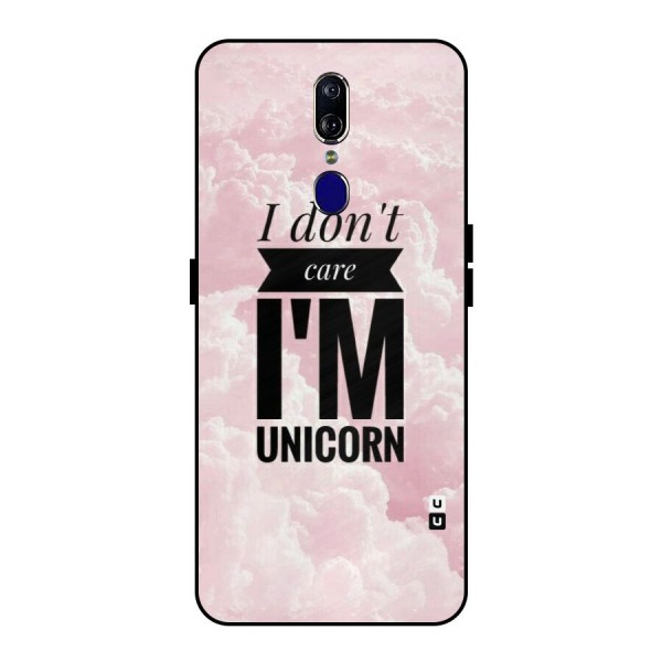 Dont Care Unicorn Metal Back Case for Oppo F11