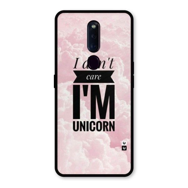 Dont Care Unicorn Metal Back Case for Oppo F11 Pro