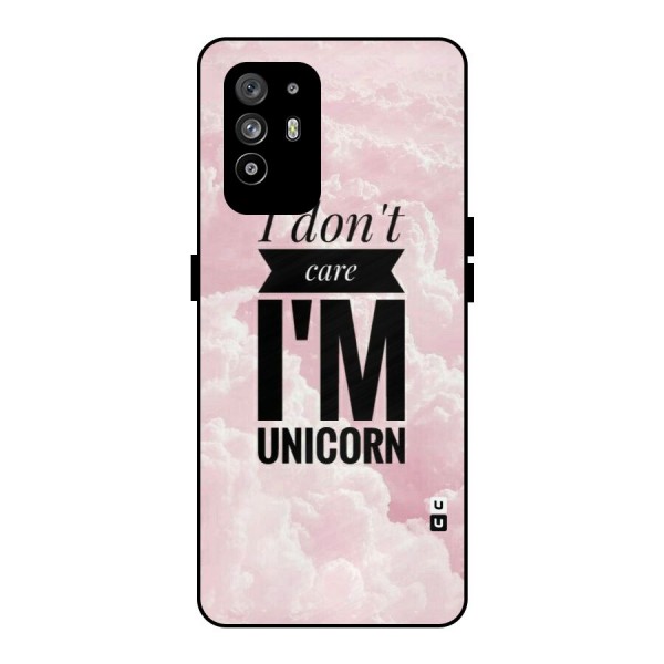 Dont Care Unicorn Metal Back Case for Oppo F19 Pro Plus 5G