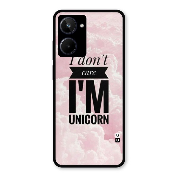 Dont Care Unicorn Metal Back Case for Realme 10