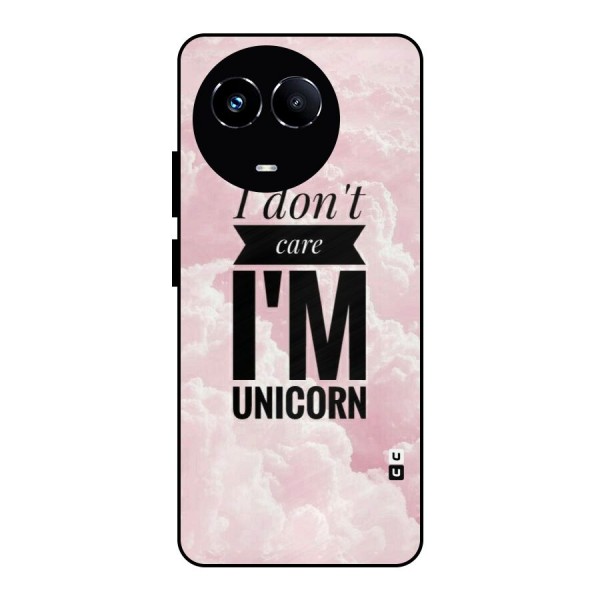 Dont Care Unicorn Metal Back Case for Realme 11X