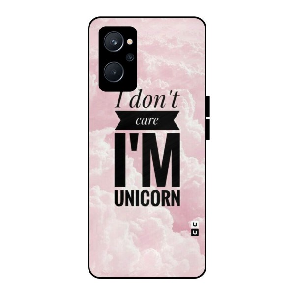 Dont Care Unicorn Metal Back Case for Realme 9i 5G