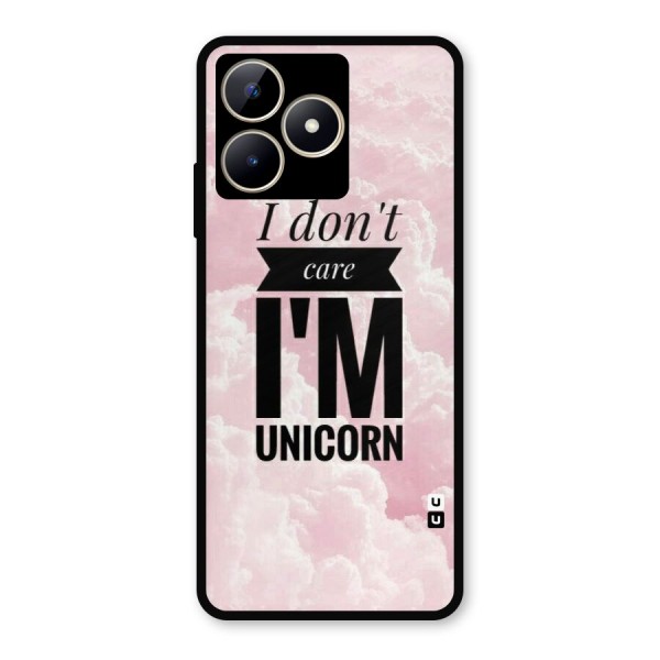Dont Care Unicorn Metal Back Case for Realme Narzo N53