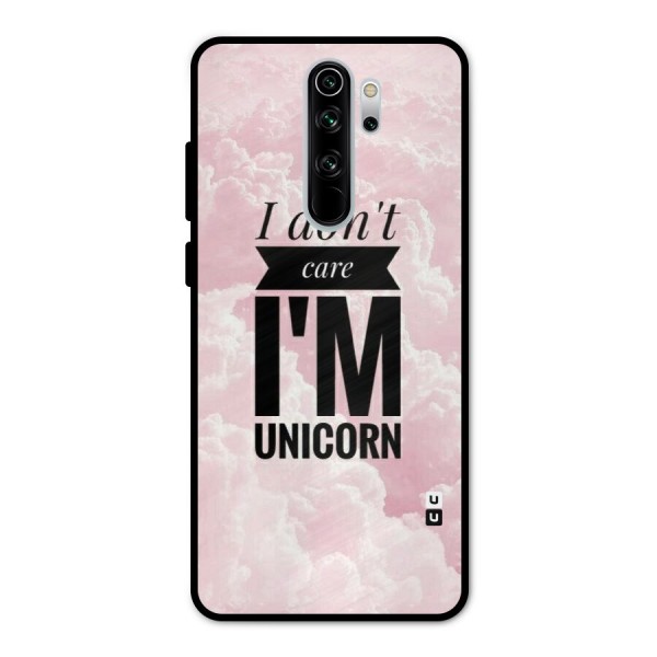 Dont Care Unicorn Metal Back Case for Redmi Note 8 Pro