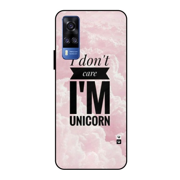 Dont Care Unicorn Metal Back Case for Vivo Y51