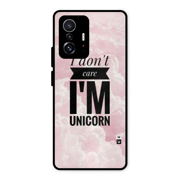 Dont Care Unicorn Metal Back Case for Xiaomi 11T Pro