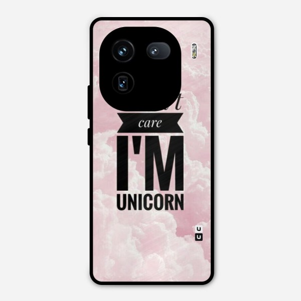 Dont Care Unicorn Metal Back Case for iQOO 12