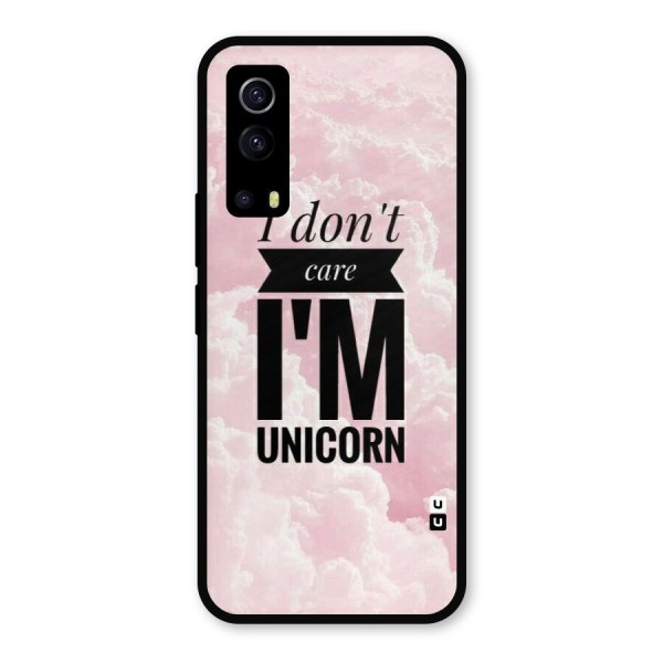 Dont Care Unicorn Metal Back Case for iQOO Z3