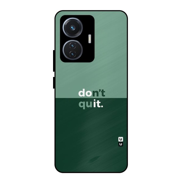 Dont Quit Do It Metal Back Case for iQOO Z6 44W