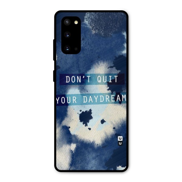 Dont Quit Metal Back Case for Galaxy S20