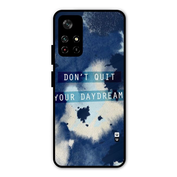 Dont Quit Metal Back Case for Poco M4 Pro 5G