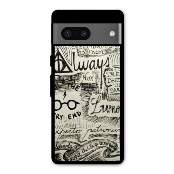 Doodle Art Metal Back Case for Google Pixel 7