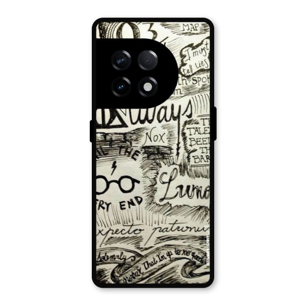 Doodle Art Metal Back Case for OnePlus 11R