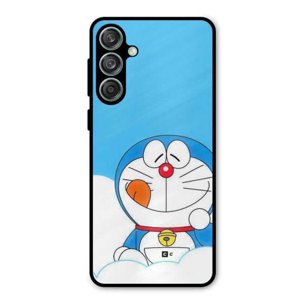 Doremon On Clouds Metal Back Case for Galaxy M55 5G