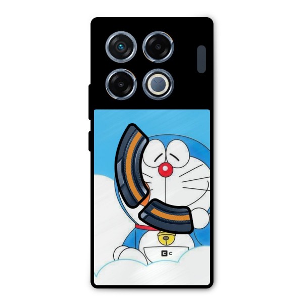 Doremon On Clouds Metal Back Case for Infinix GT 20 Pro