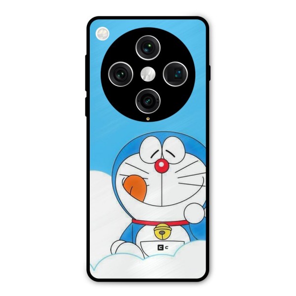 Doremon On Clouds Metal Back Case for Oppo Find X8 Pro