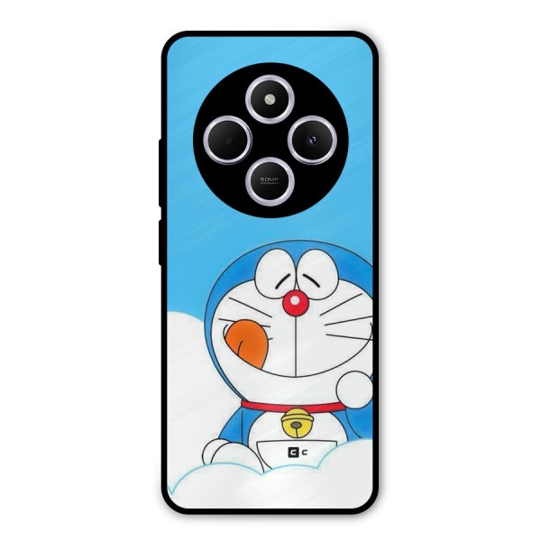 Doremon On Clouds Metal Back Case for Redmi A4