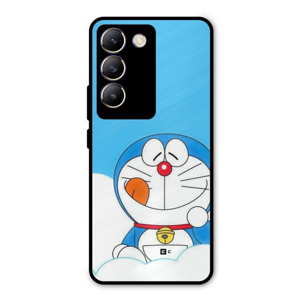 Doremon On Clouds Metal Back Case for Vivo Y200e