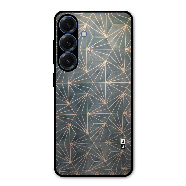 Dotted Lines Pattern Metal Back Case for Galaxy S25