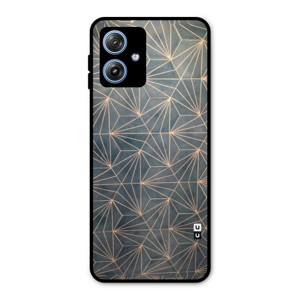 Dotted Lines Pattern Metal Back Case for Moto G54