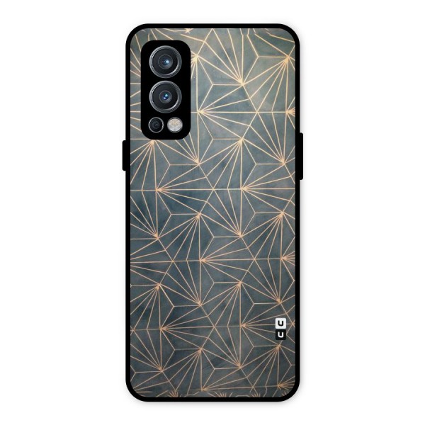 Dotted Lines Pattern Metal Back Case for OnePlus Nord 2 5G