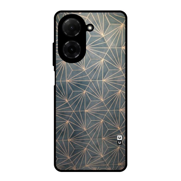 Dotted Lines Pattern Metal Back Case for Poco C71
